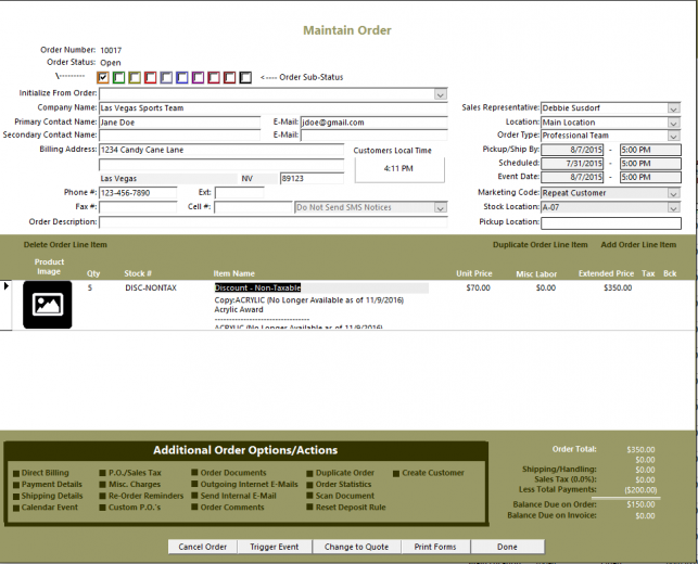 mail order manager software mail order manager software